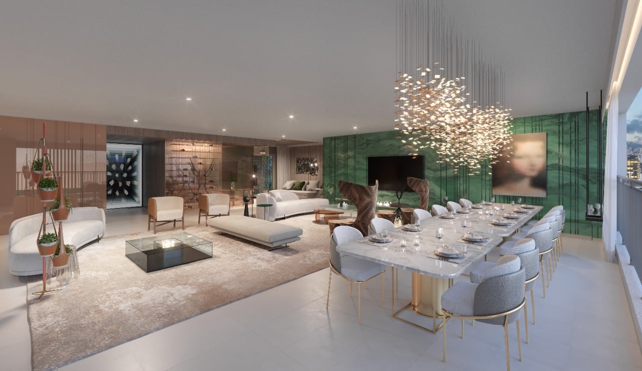 perspectiva apartamento 273m²